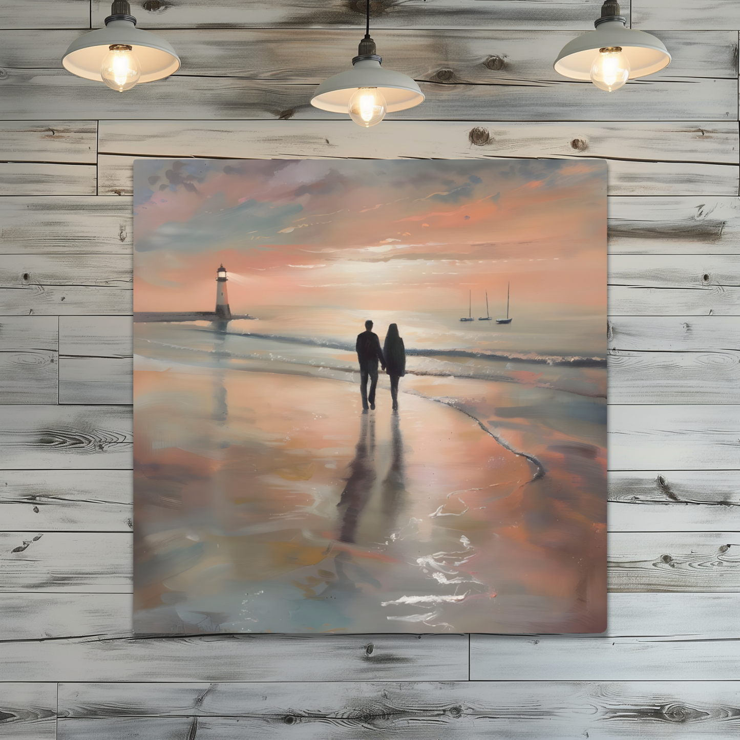 Sunset's Promise Premium Square Aluminum Prints