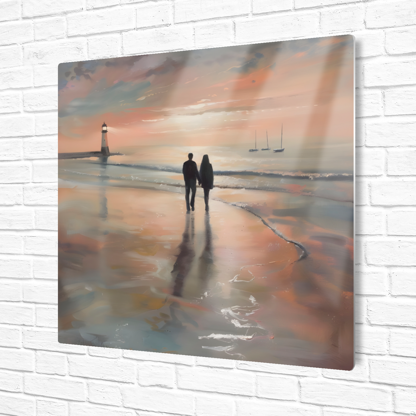 Sunset's Promise Premium Square Aluminum Prints