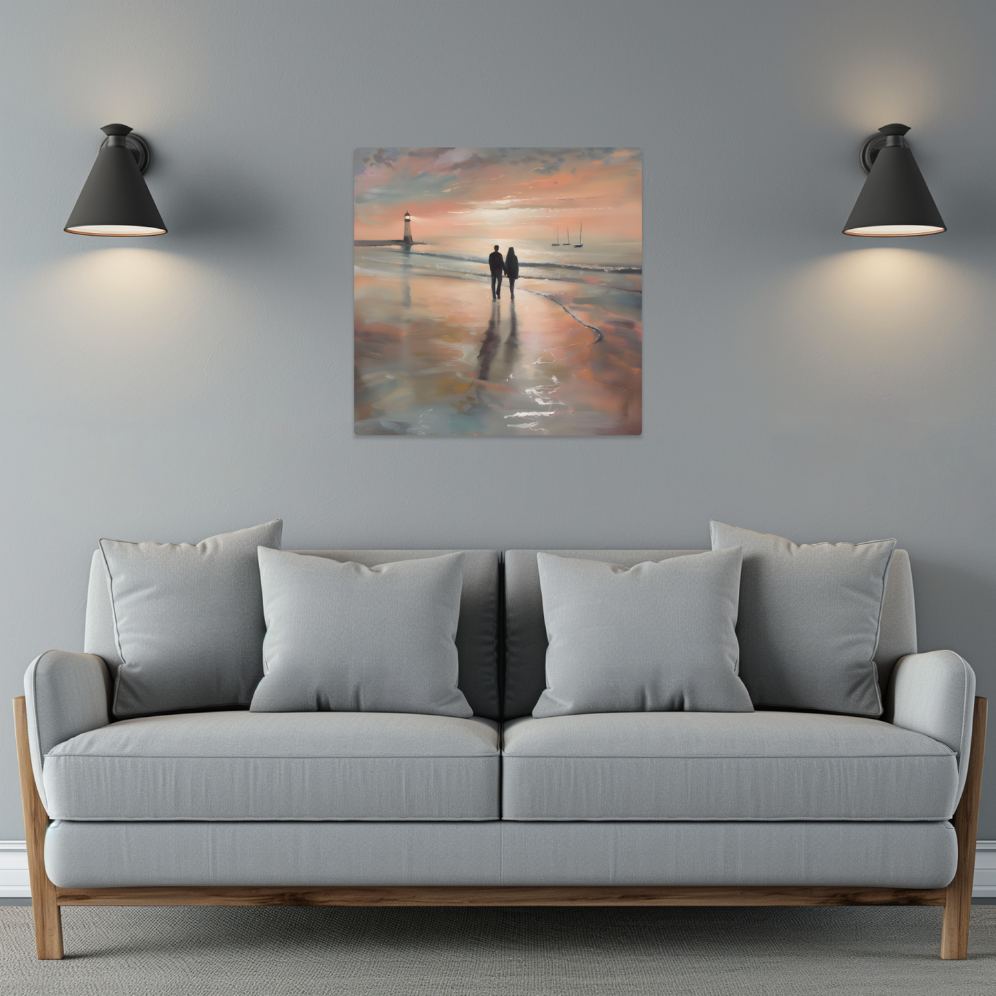 Sunset's Promise Premium Square Aluminum Prints