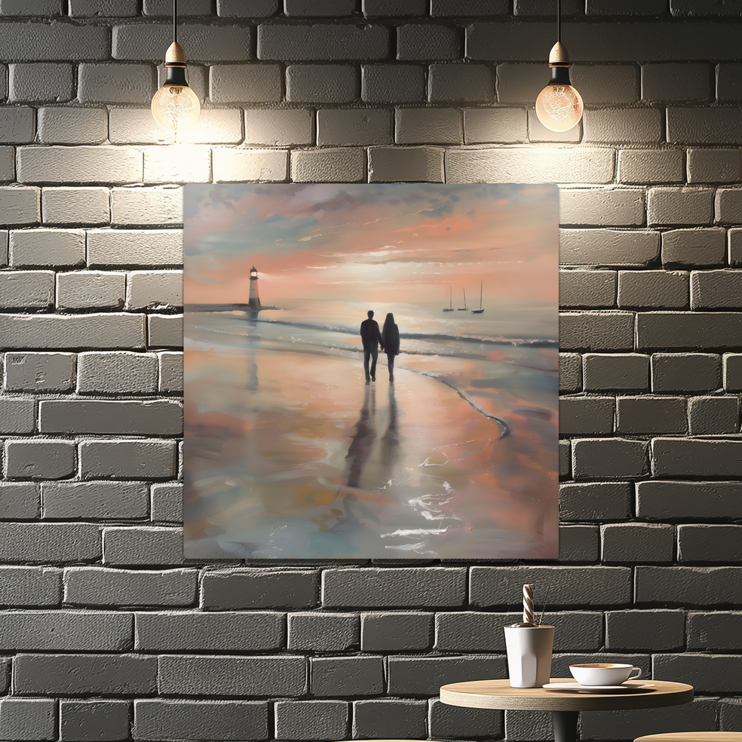 Sunset's Promise Premium Square Aluminum Prints