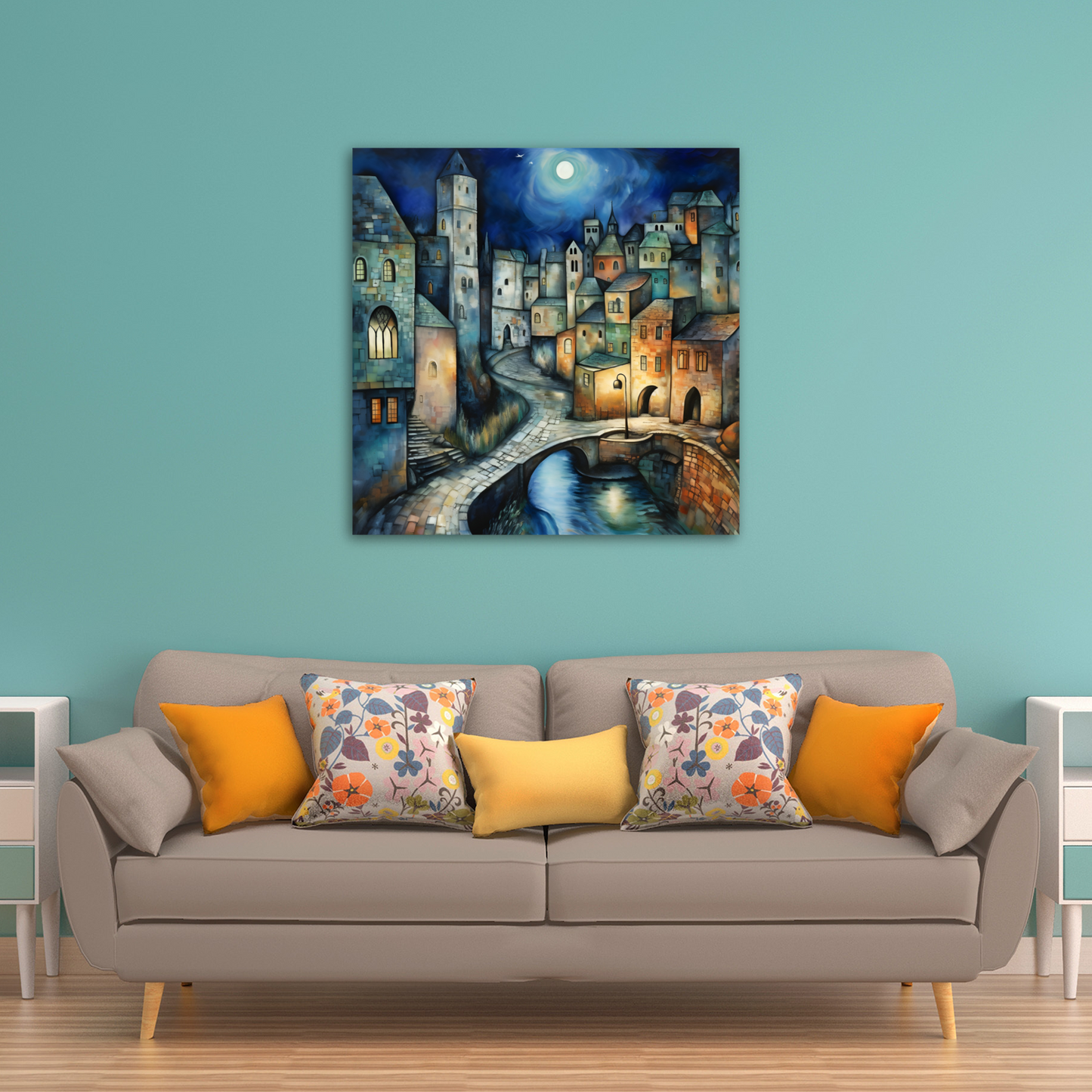 Lunar Enclave  Deluxe Box Square Canvas Prints