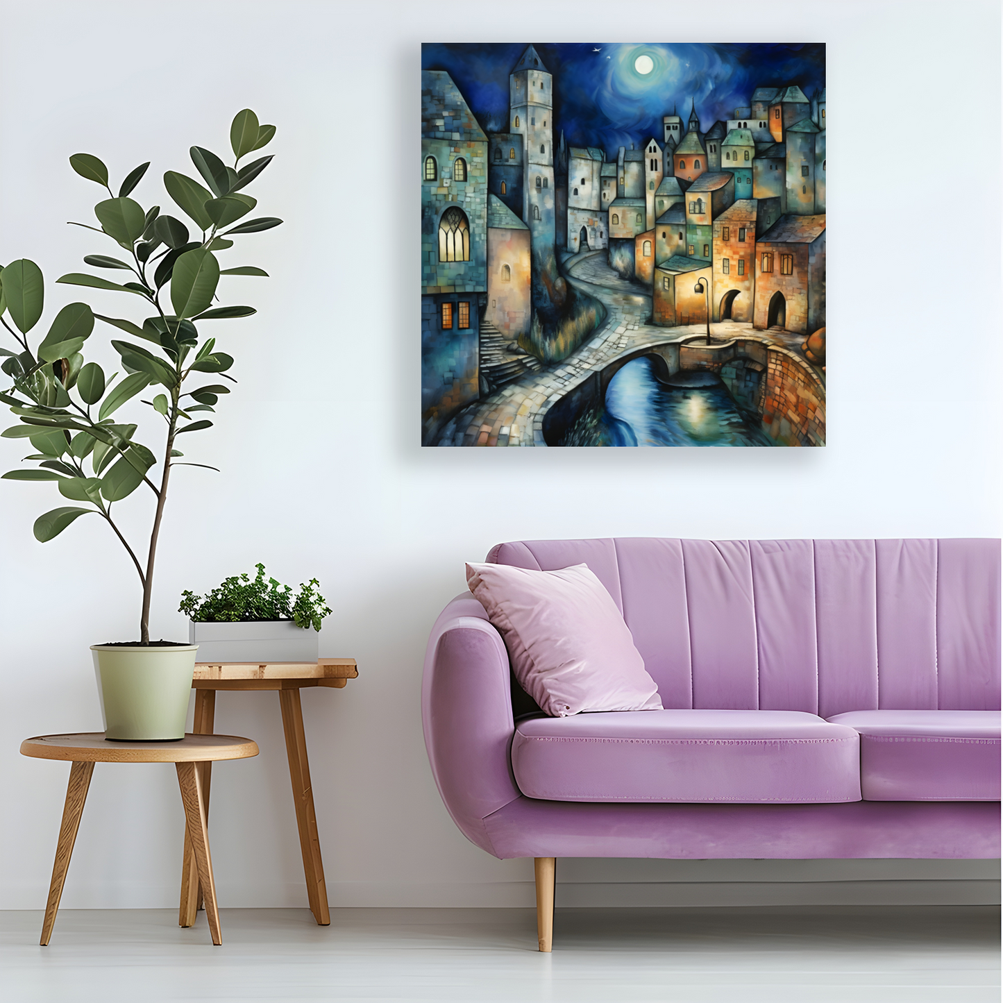 Lunar Enclave  Deluxe Box Square Canvas Prints