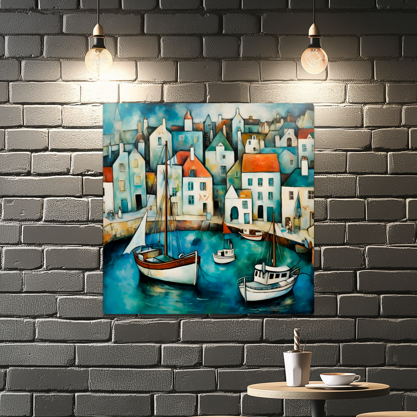 Harbour Hues Premium Square Aluminum Prints