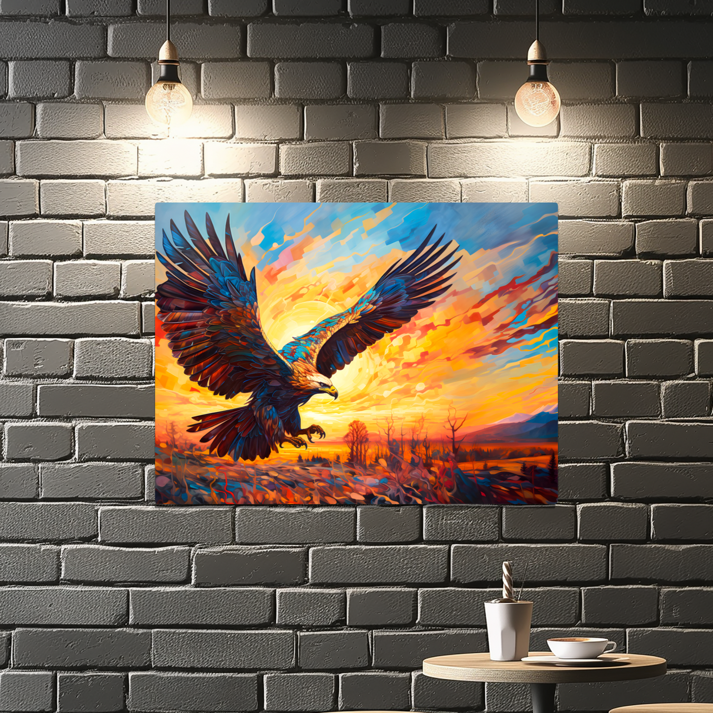 Golden Eagle Premium Landscape Aluminum Prints