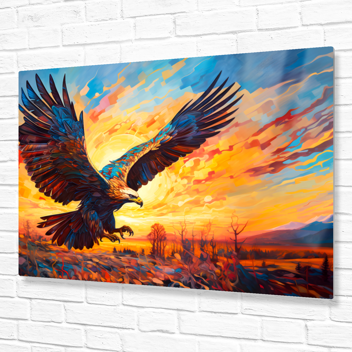 Golden Eagle Premium Landscape Aluminum Prints