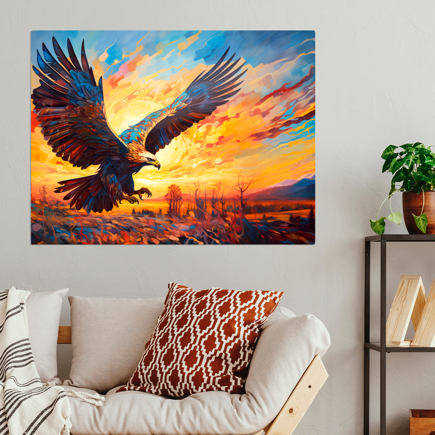 Golden Eagle Premium Landscape Aluminum Prints