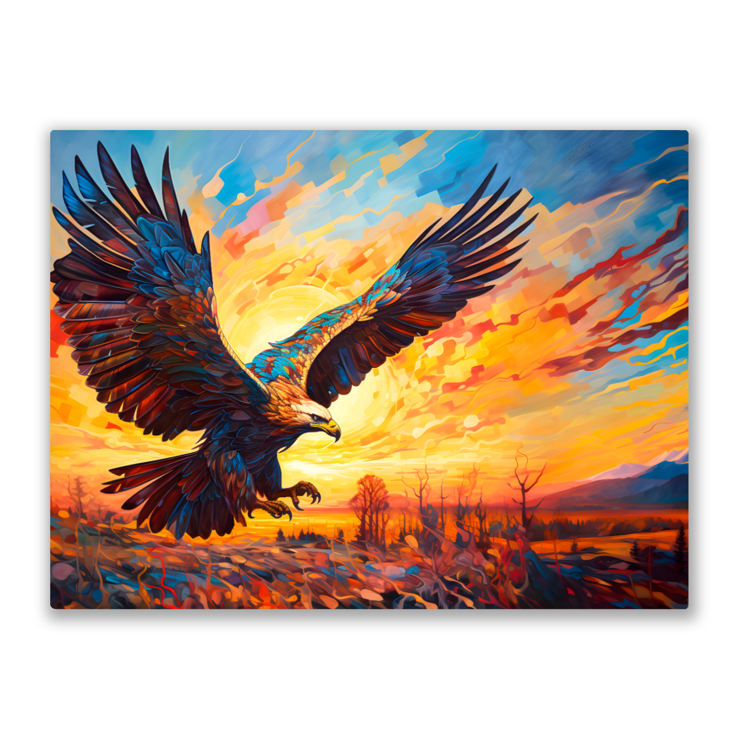 Golden Eagle Premium Landscape Aluminum Prints