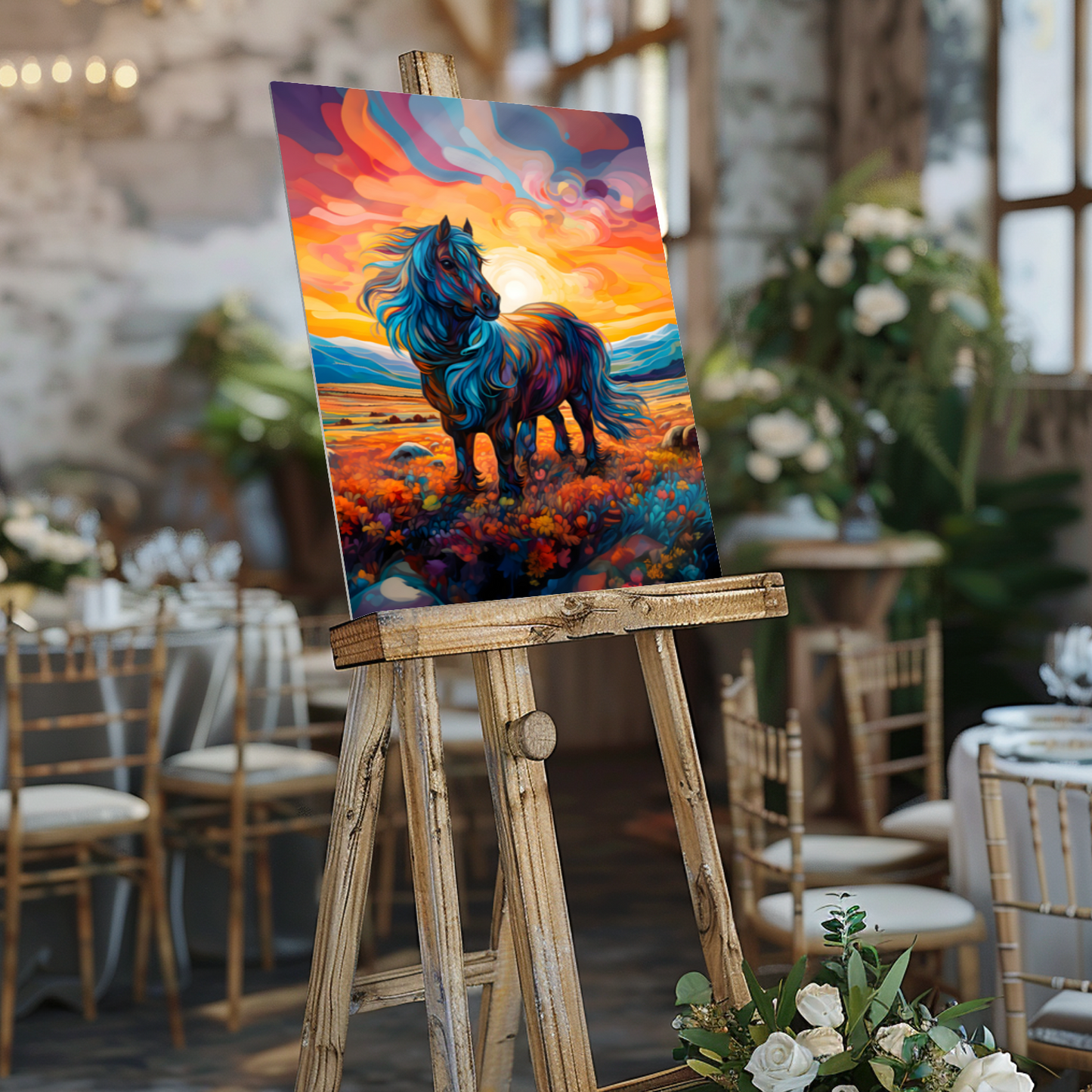 Shetland Pony Premium Portrait Aluminum Prints