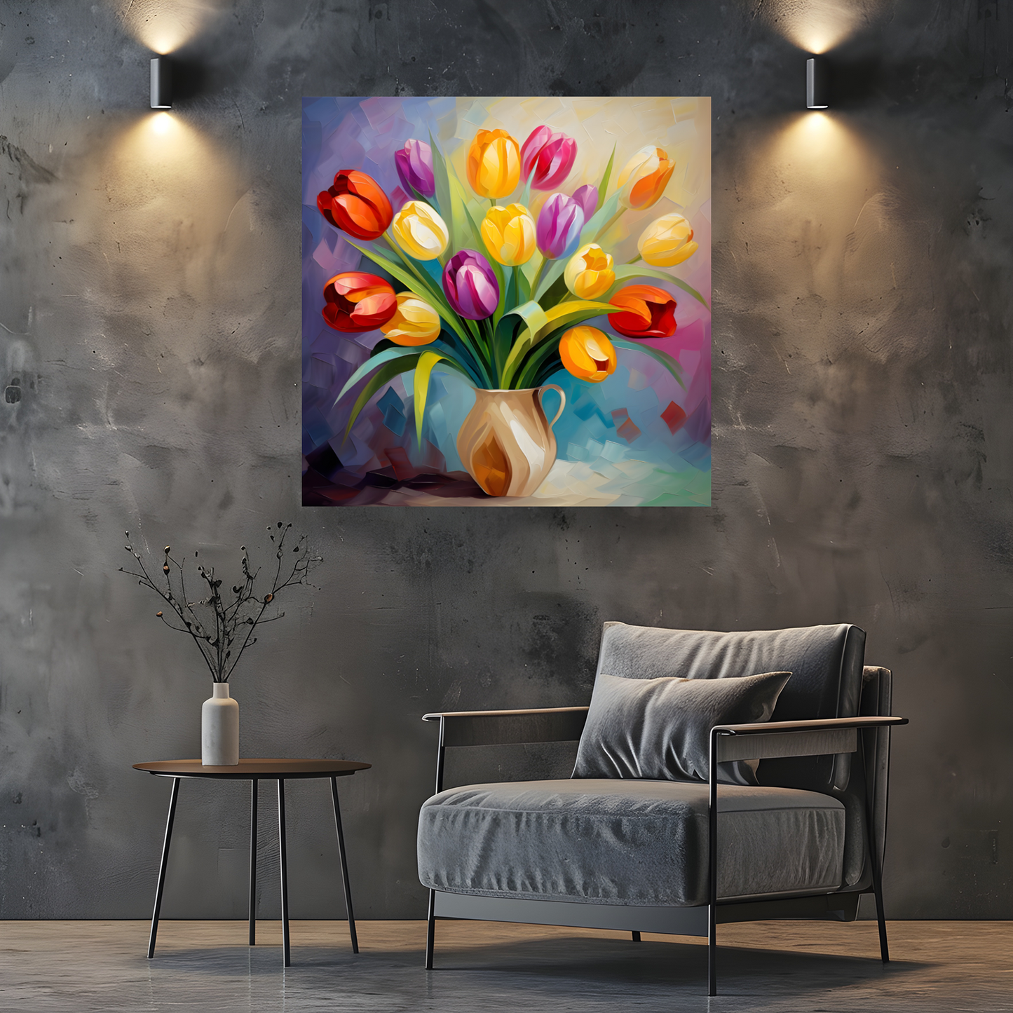 Kaleidoscope of Elegance Deluxe Box Square Canvas Print