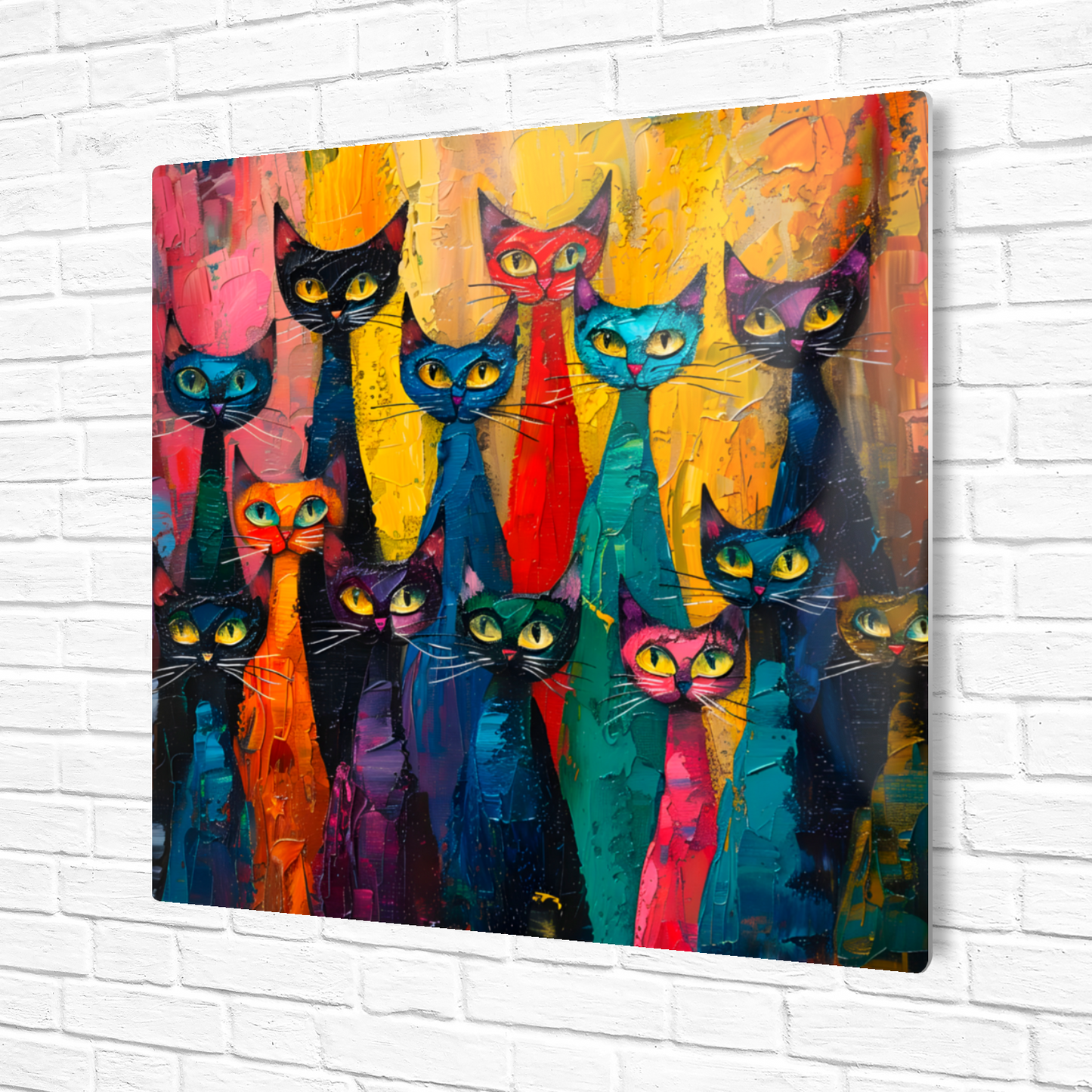 Council of Whiskers Premium Square Aluminum Prints