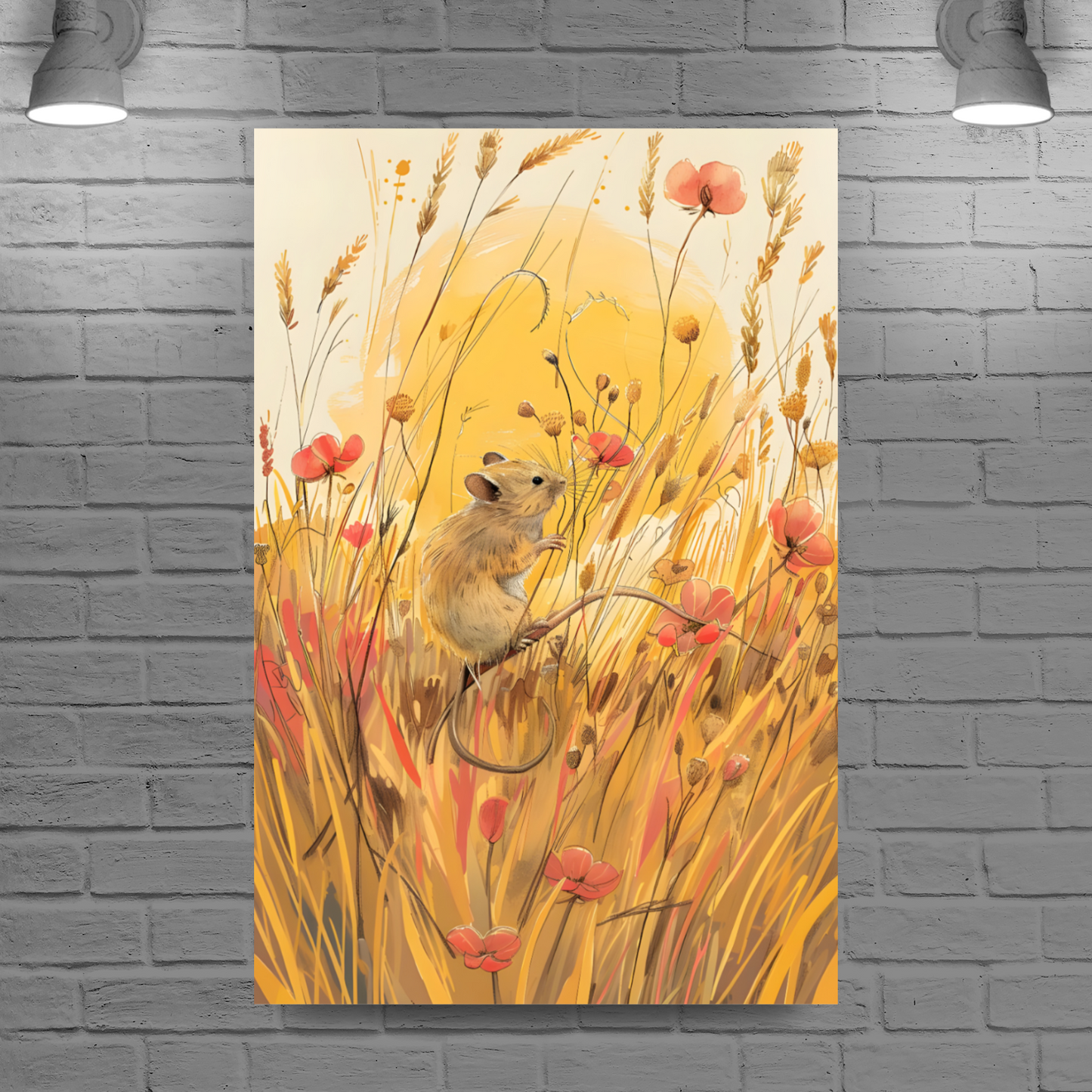 Meadow Mouse  Deluxe Box Portrait Canvas Prints