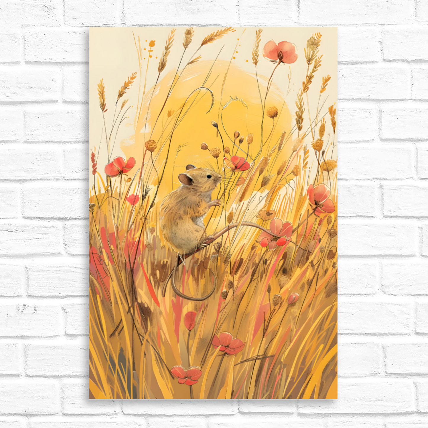 Meadow Mouse  Deluxe Box Portrait Canvas Prints