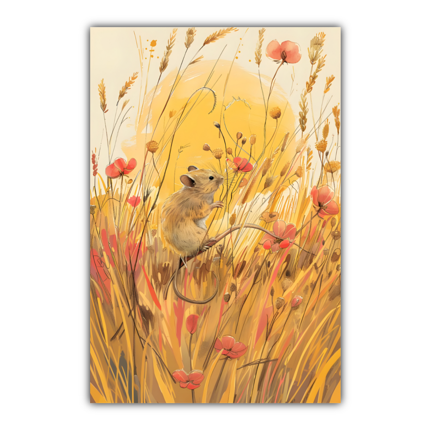 Meadow Mouse  Deluxe Box Portrait Canvas Prints