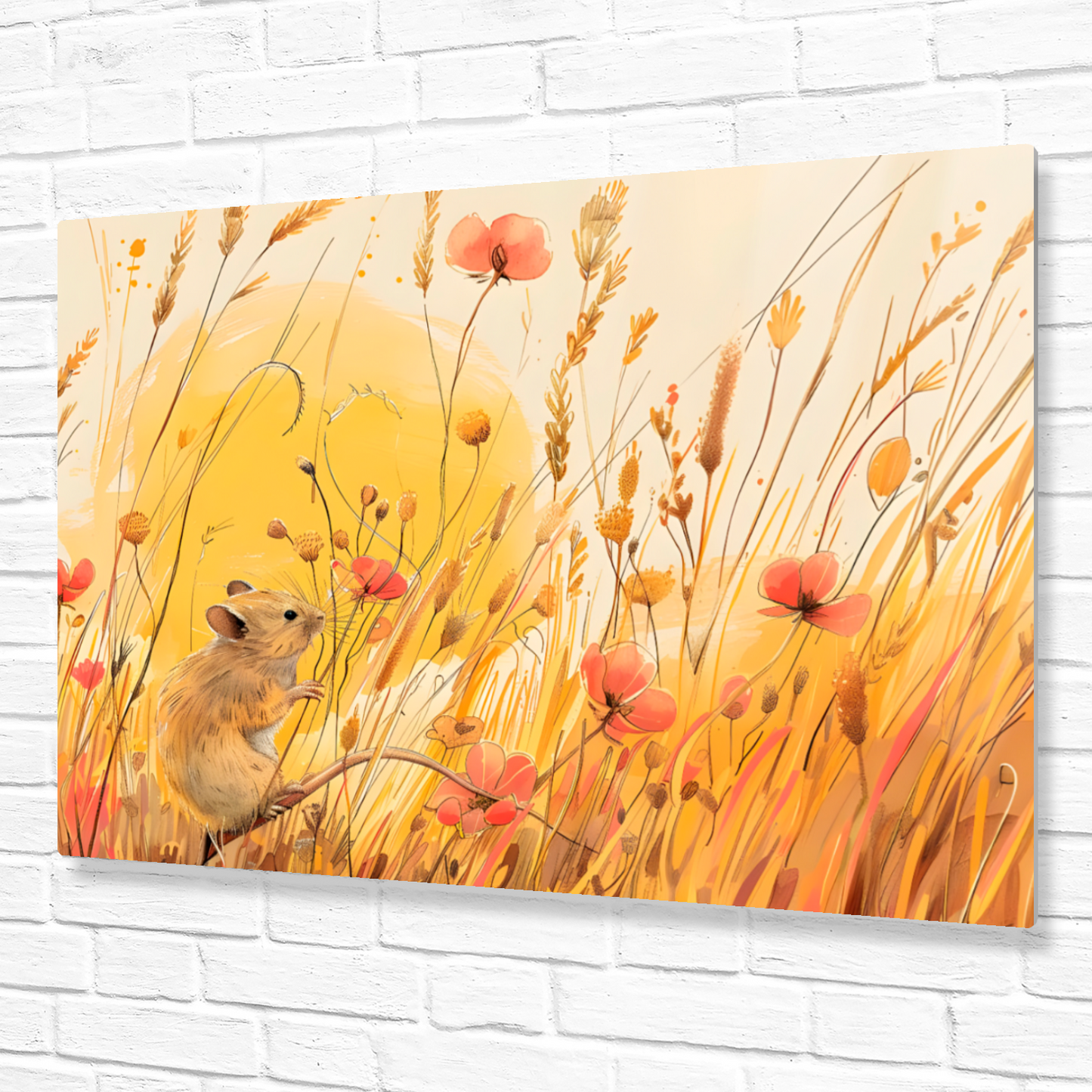 Meadow Mouse Premium Landscape Aluminum Prints