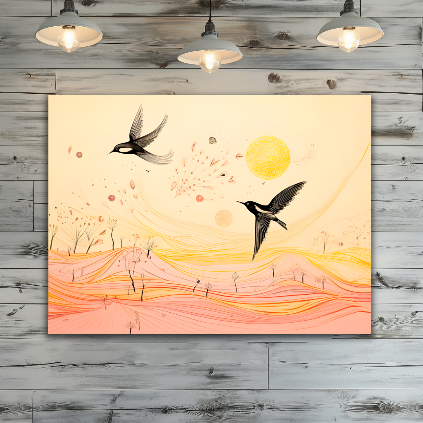 Harmony Of Swifts Premium Landscape Aluminum Prints