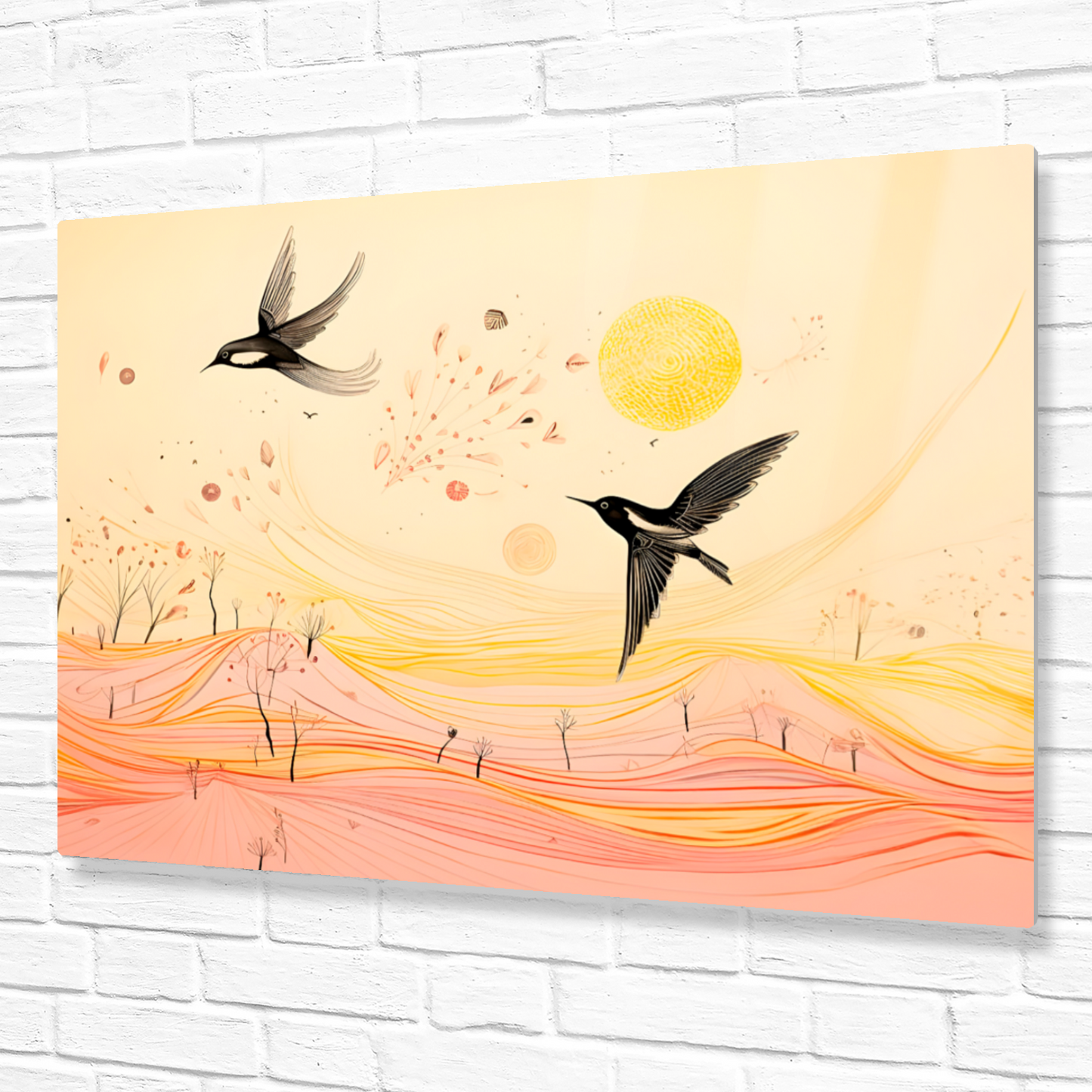 Harmony Of Swifts Premium Landscape Aluminum Prints