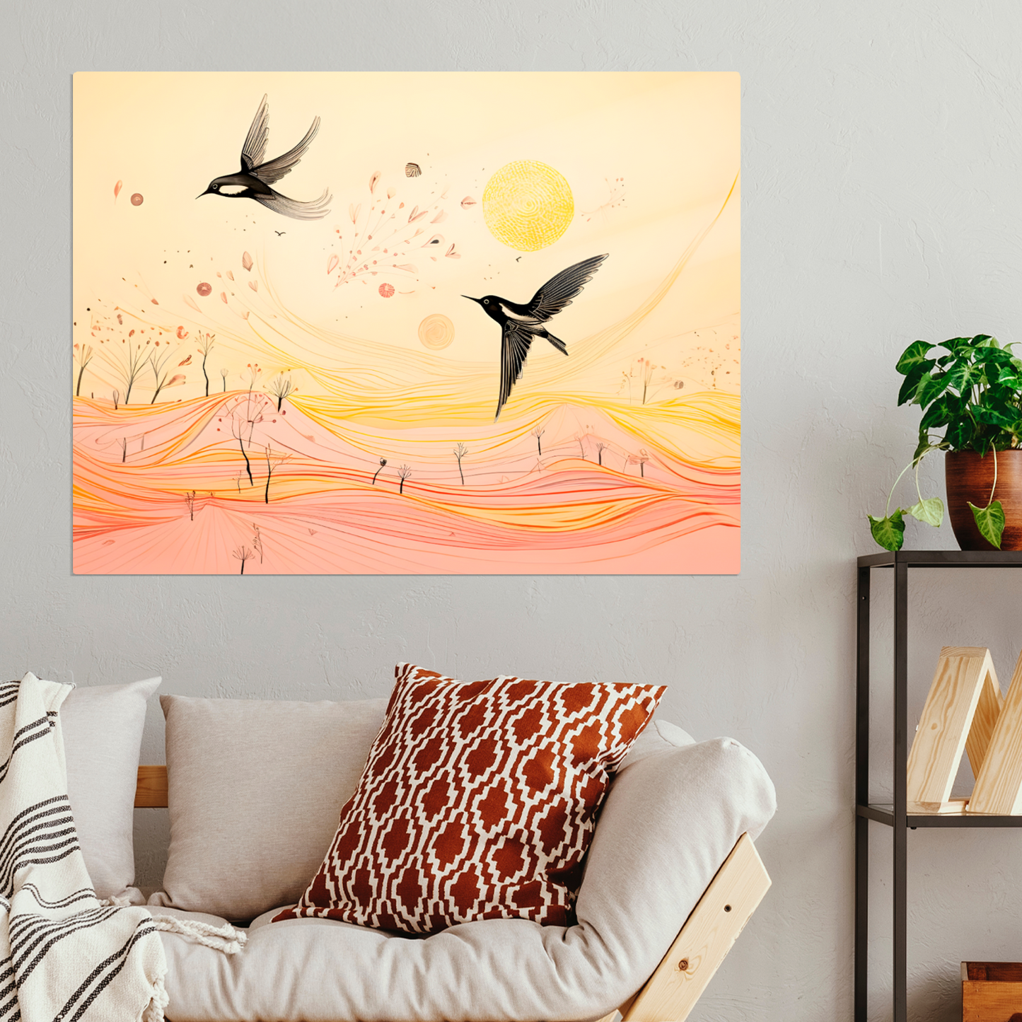 Harmony Of Swifts Premium Landscape Aluminum Prints