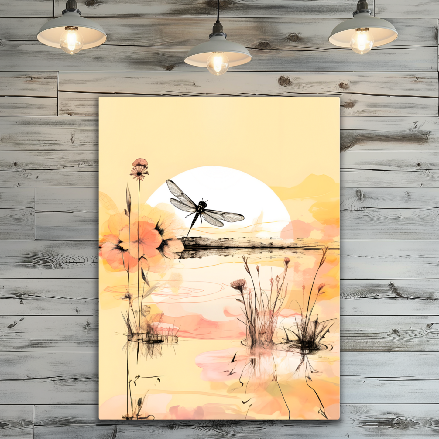 Dragonfly Reflections Premium Portrait Aluminum Prints