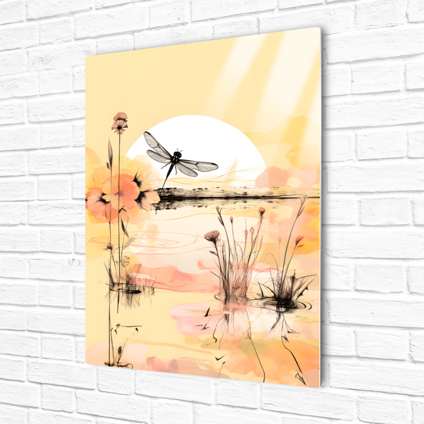 Dragonfly Reflections Premium Portrait Aluminum Prints