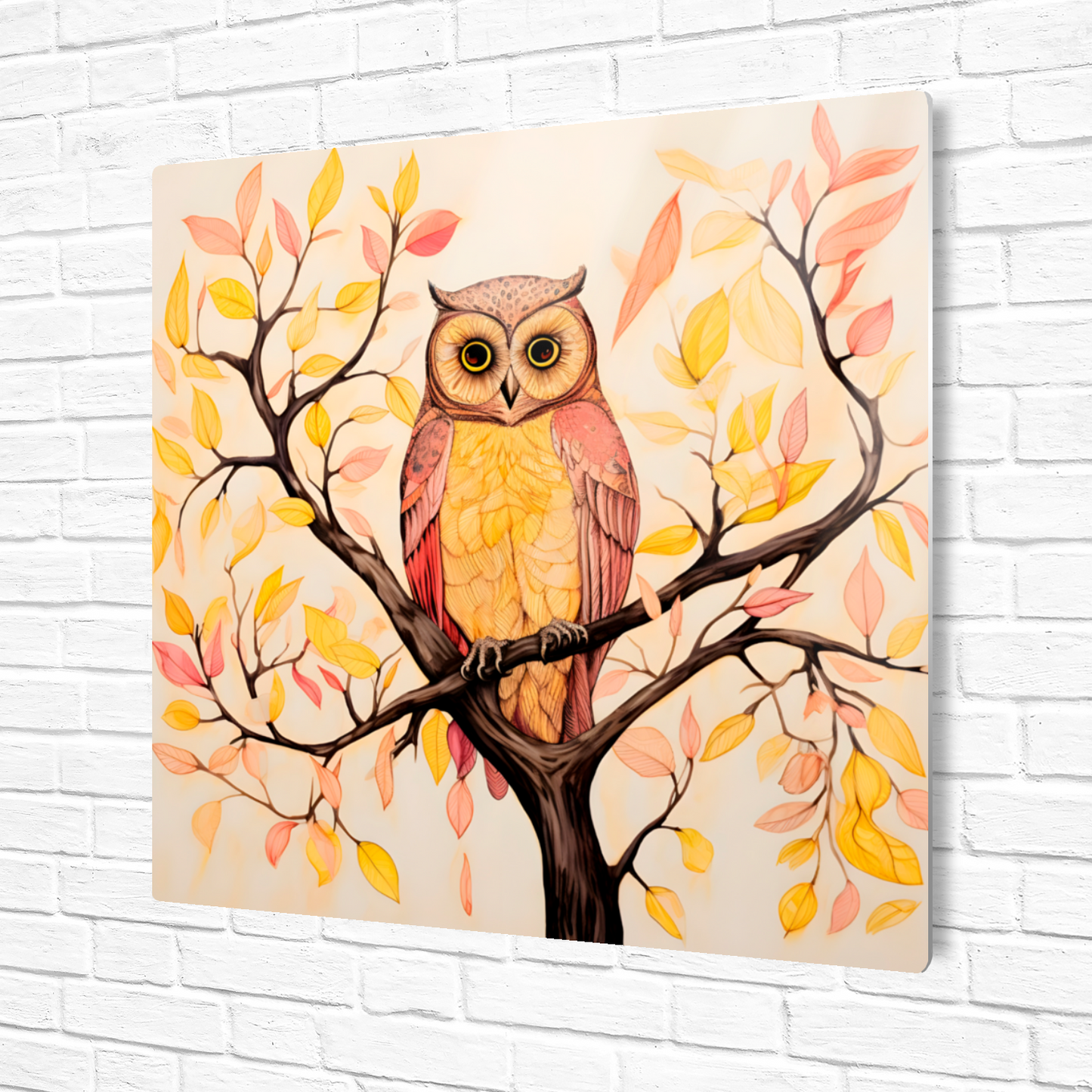 Owls Perch Premium Square Aluminum Prints