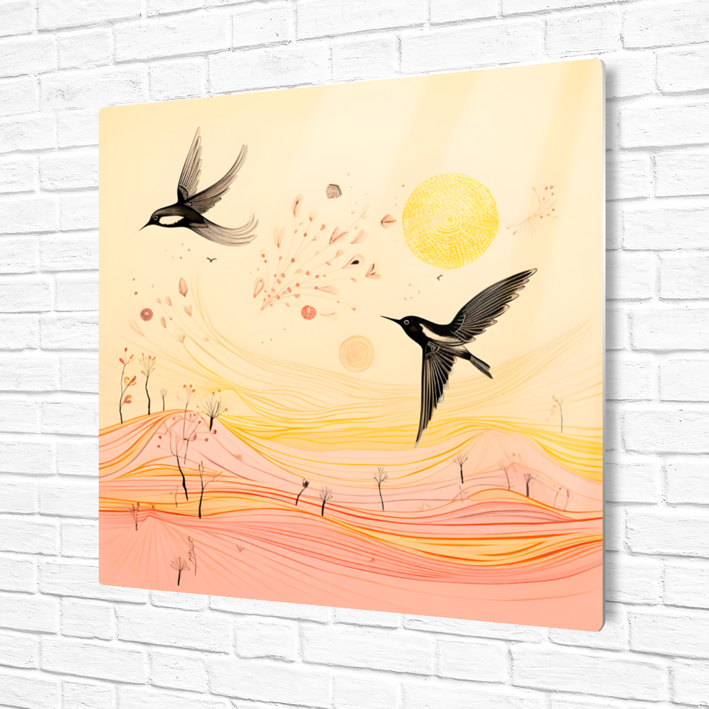 Harmony Of Swifts Premium Square Aluminum Prints