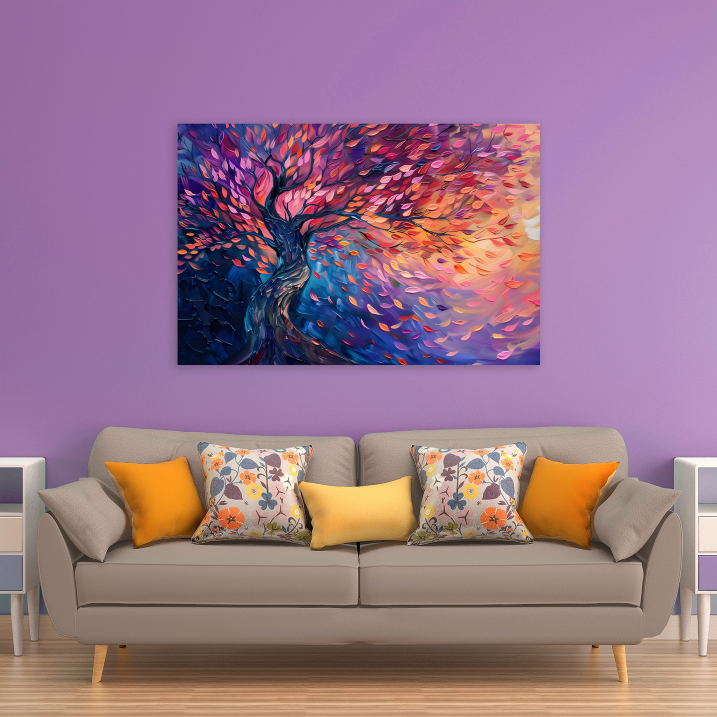 Tree of Life Autumn Glow Deluxe Box Canvas Prints Landscape