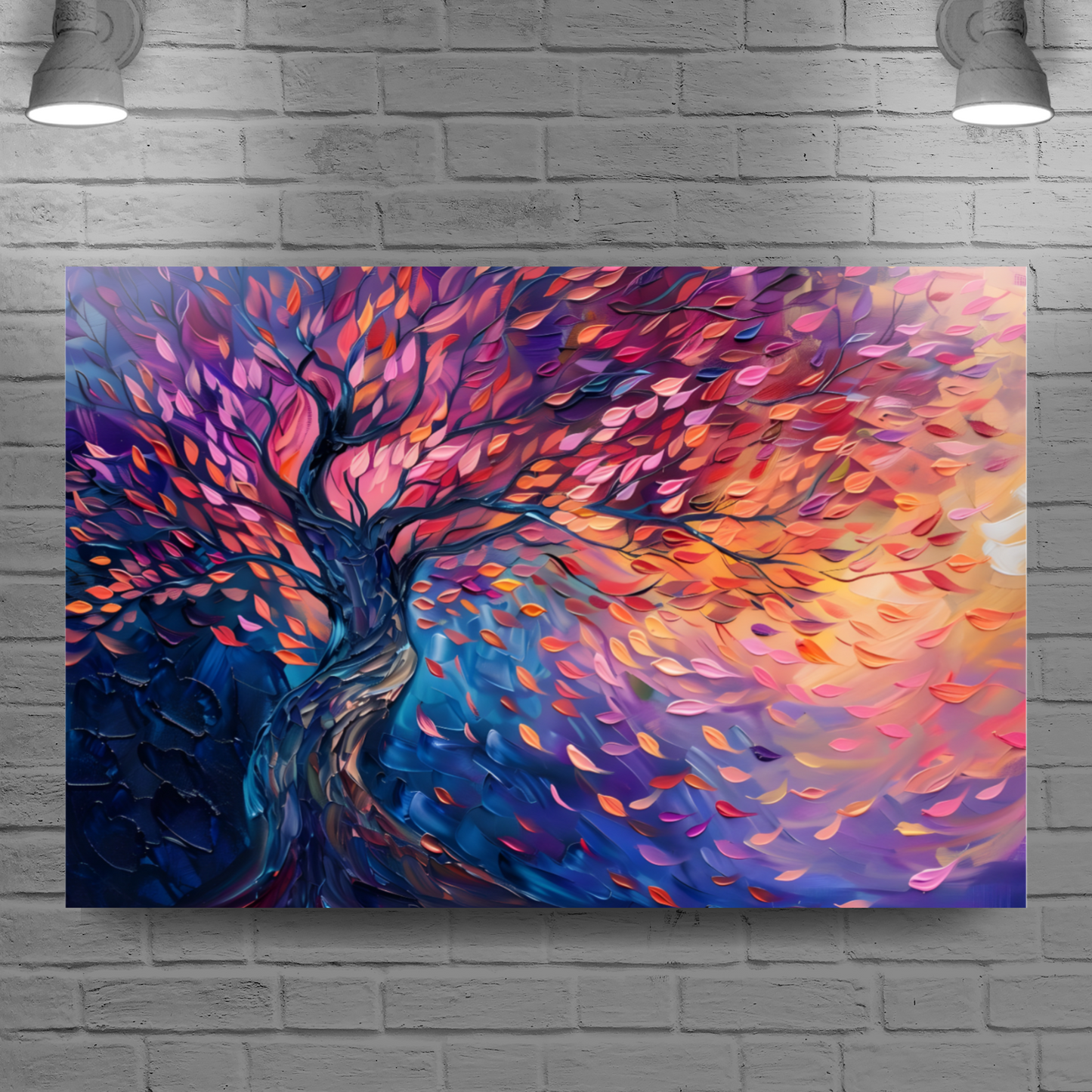 Tree of Life Autumn Glow Deluxe Box Canvas Prints Landscape