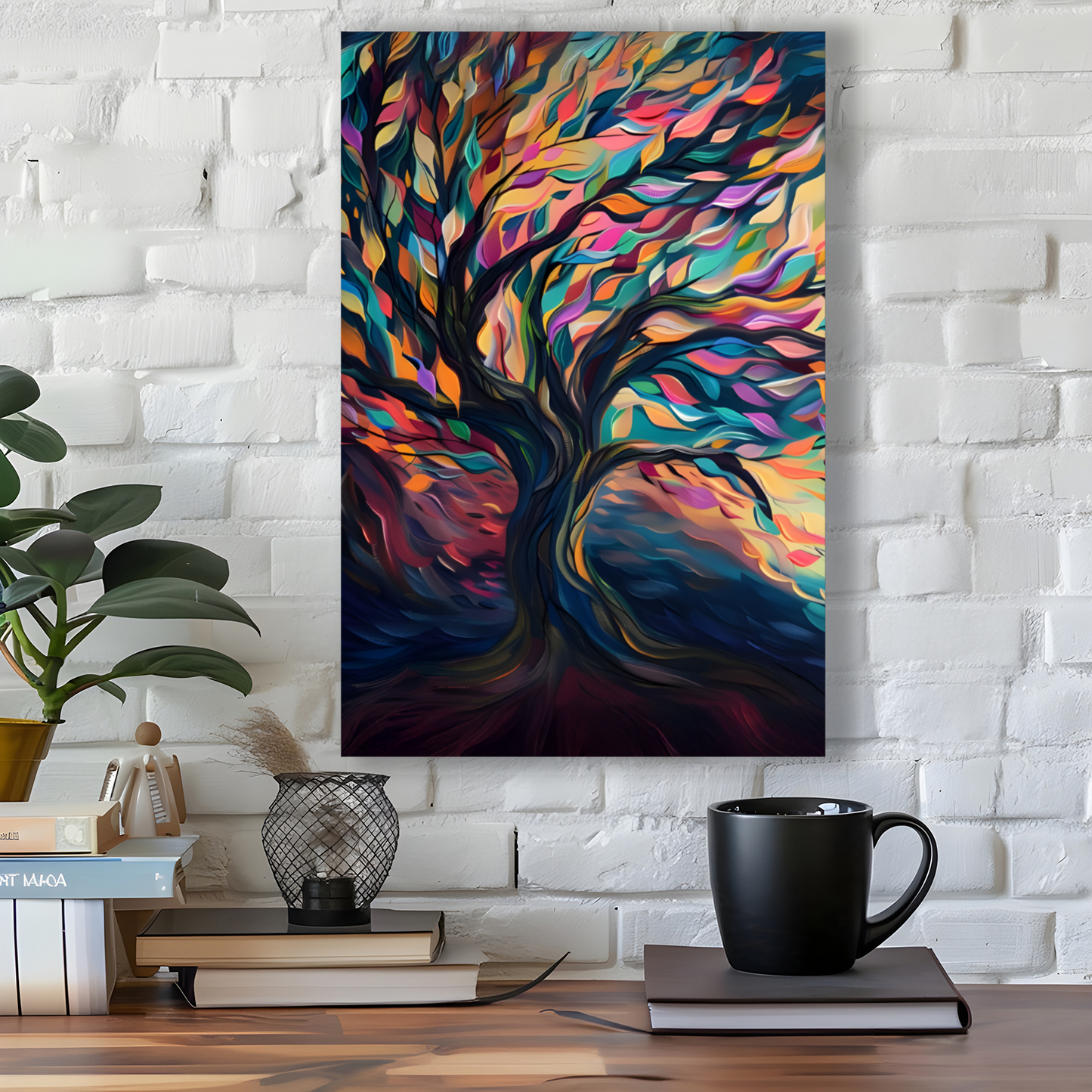 Tree of Life Vibrant Serenity Deluxe Box Canvas Prints Portrait