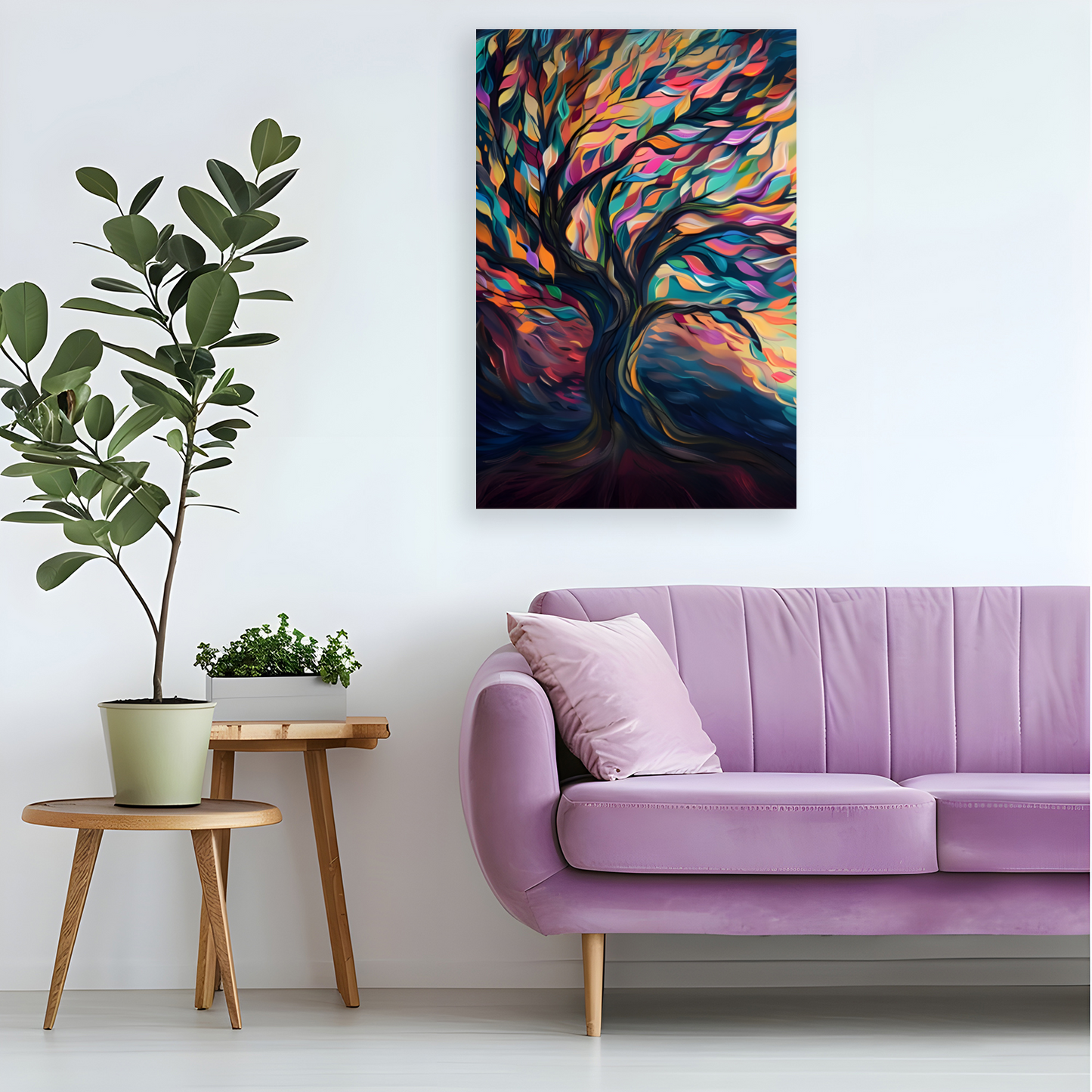 Tree of Life Vibrant Serenity Deluxe Box Canvas Prints Portrait