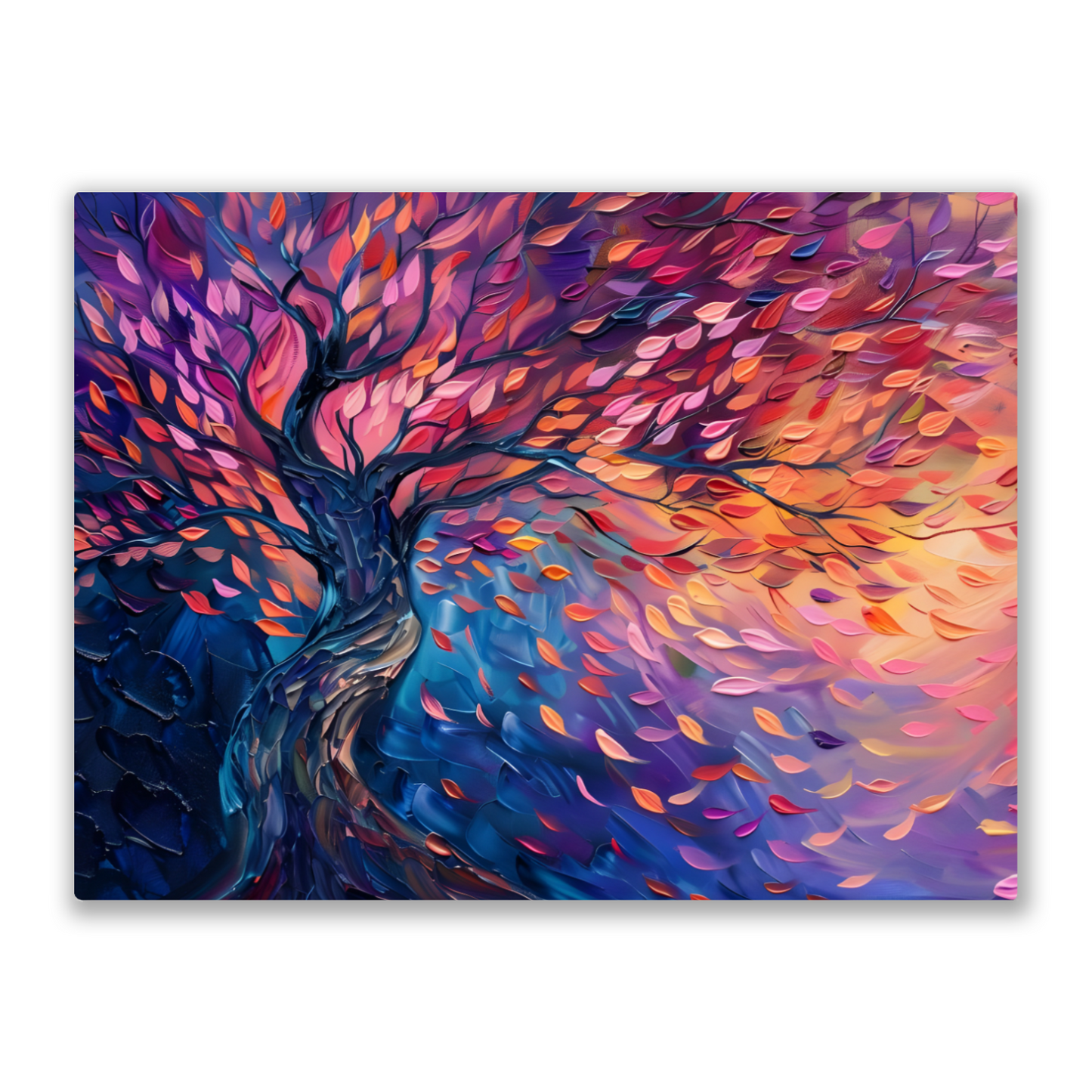 Tree of Life Autumn Glow Premium Landscape Aluminum Prints