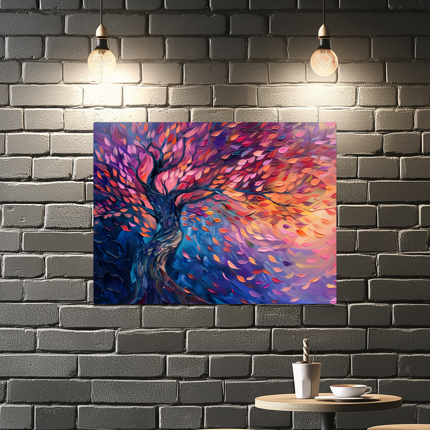 Tree of Life Autumn Glow Premium Landscape Aluminum Prints