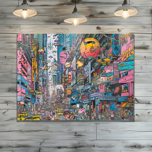 Urban Chaos Premium Landscape Aluminum Prints