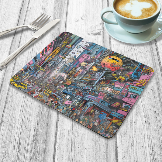 Urban Chaos Wooden Placemat