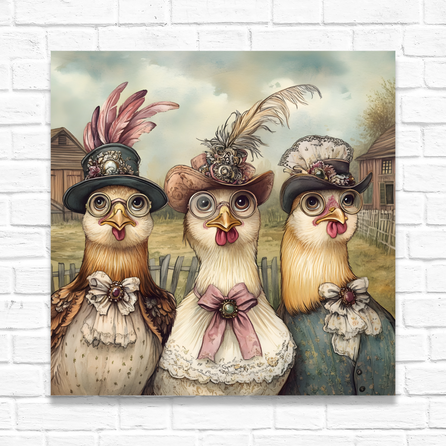 The Barnyard Belles Deluxe Box Canvas Prints Square