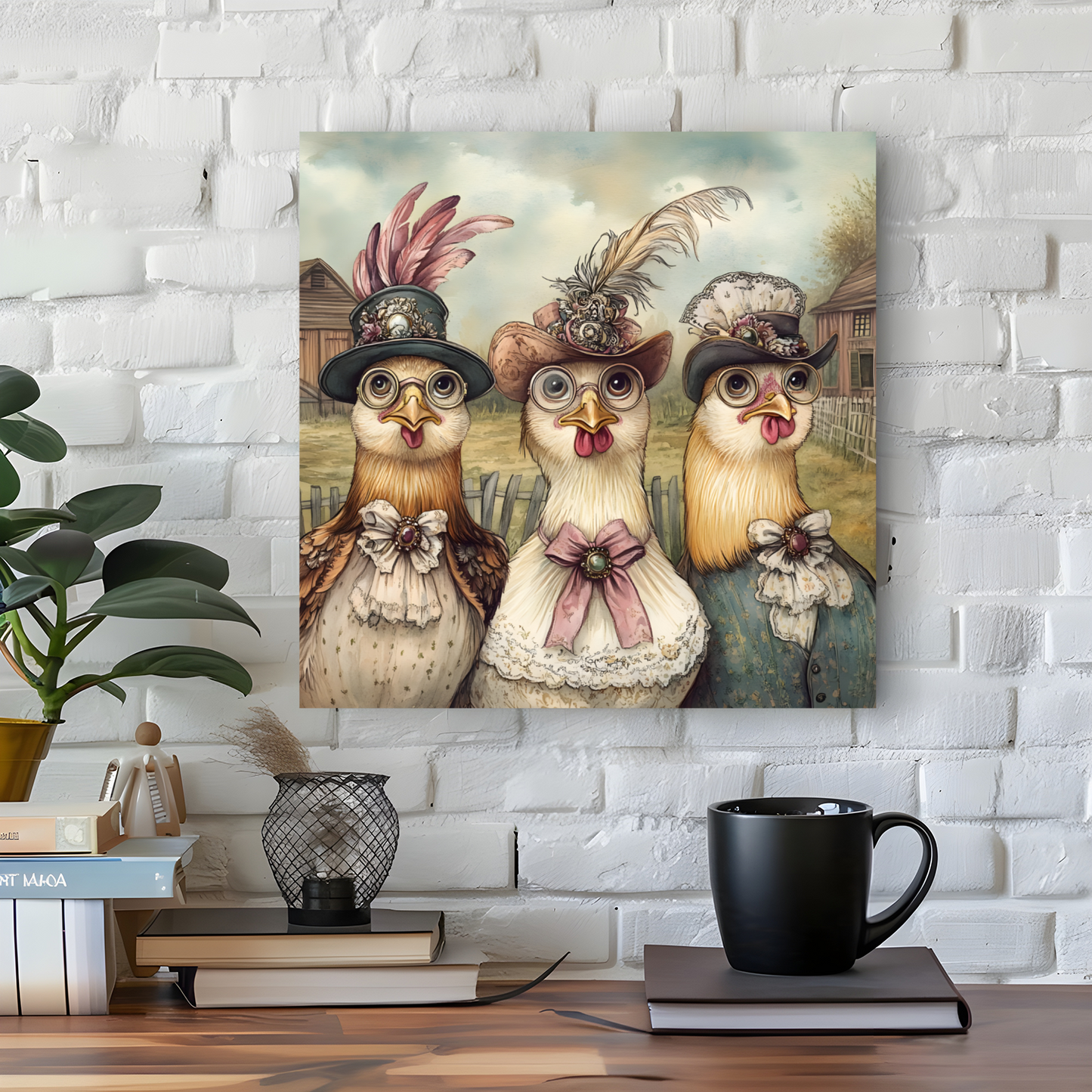 The Barnyard Belles Deluxe Box Canvas Prints Square