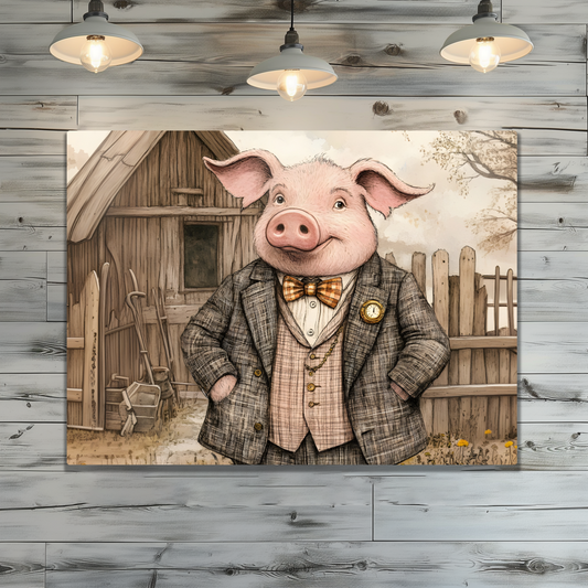 The Posh Porker Premium Landscape Aluminum Prints