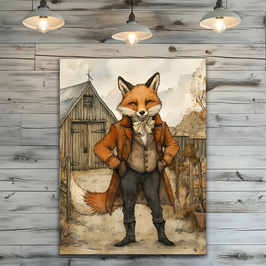 The Dappered Vixen Premium Portrait Aluminum Prints