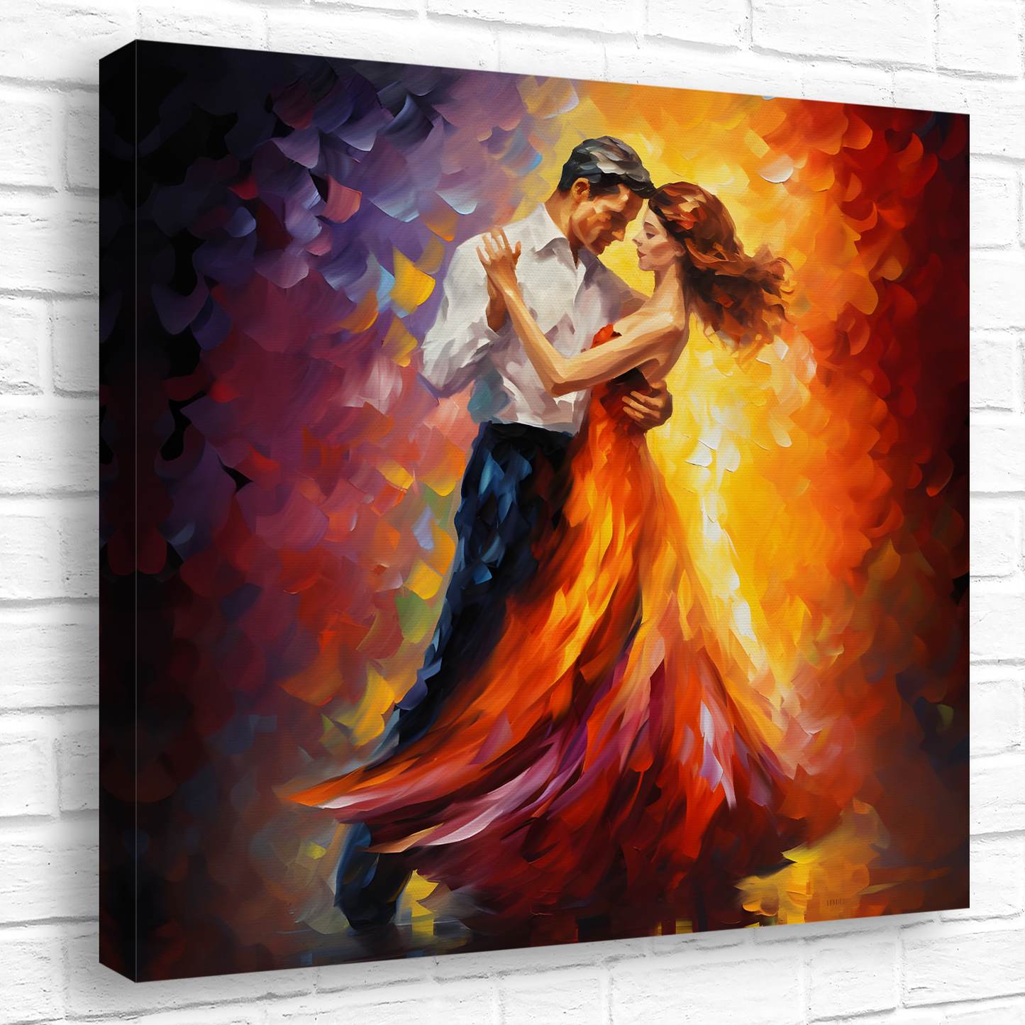 Rhythms of Passion Deluxe Box Square Canvas Print