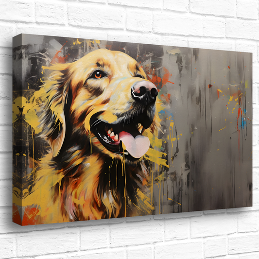 Retriever Radiance  Deluxe Box Landscape Canvas Prints