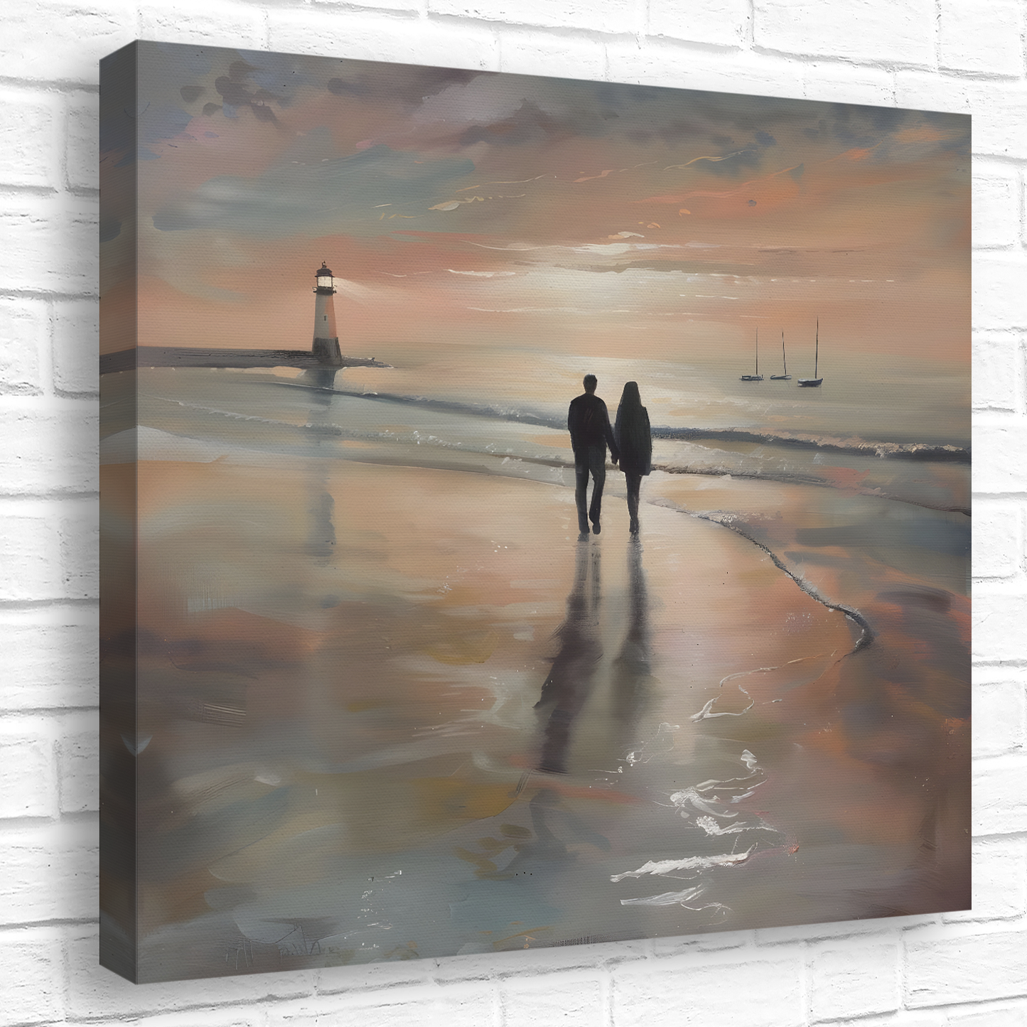 Sunset's Promise  Deluxe Box Square Canvas Prints