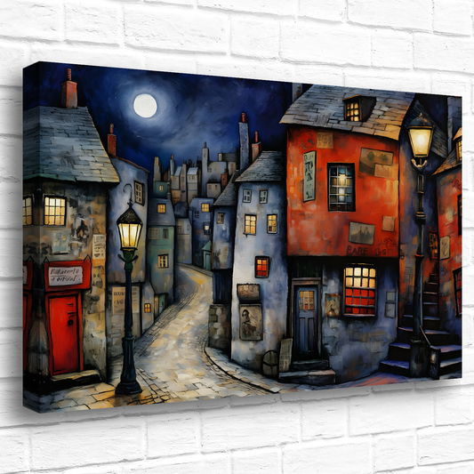 Moonlit Murmurs  Deluxe Box Landscape Canvas Prints