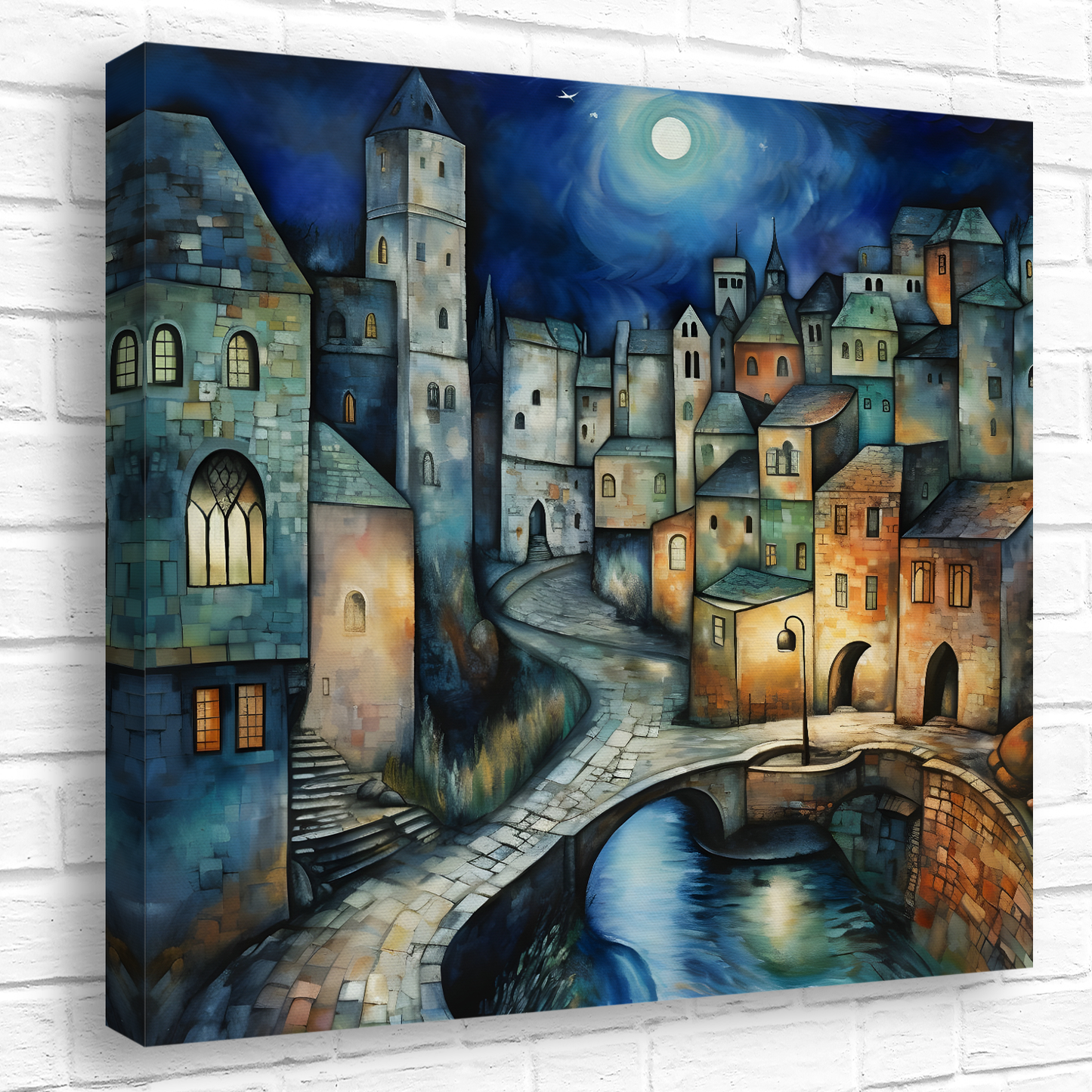 Lunar Enclave  Deluxe Box Square Canvas Prints