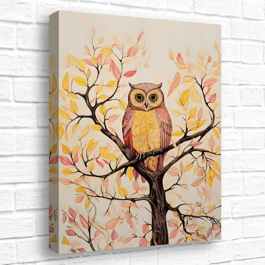 Owls Perch  Deluxe Box Portrait Canvas Prints