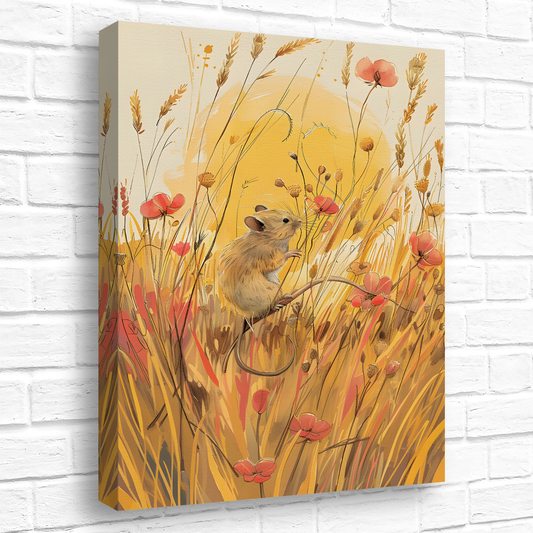 Meadow Mouse  Deluxe Box Portrait Canvas Prints