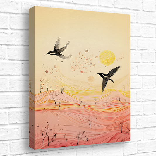 Harmony Of Swifts  Deluxe Box Portrait Canvas Prints