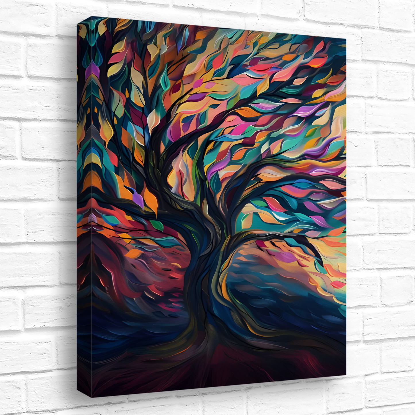 Tree of Life Vibrant Serenity Deluxe Box Canvas Prints Portrait