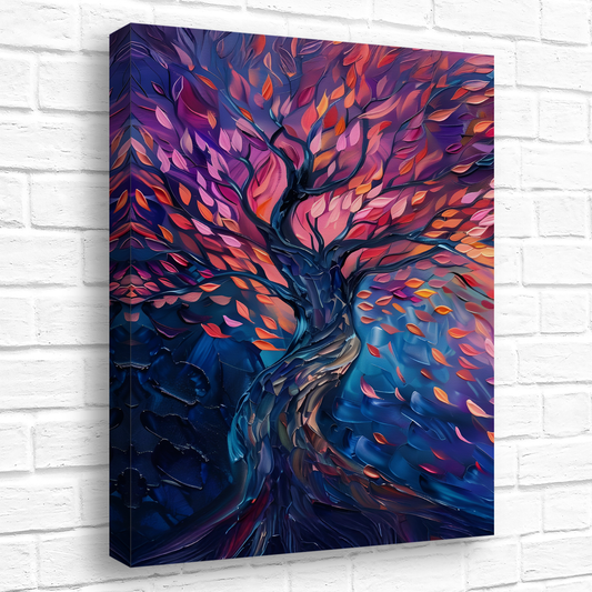 Tree of Life Autumn Glow Deluxe Box Canvas Prints Portrait