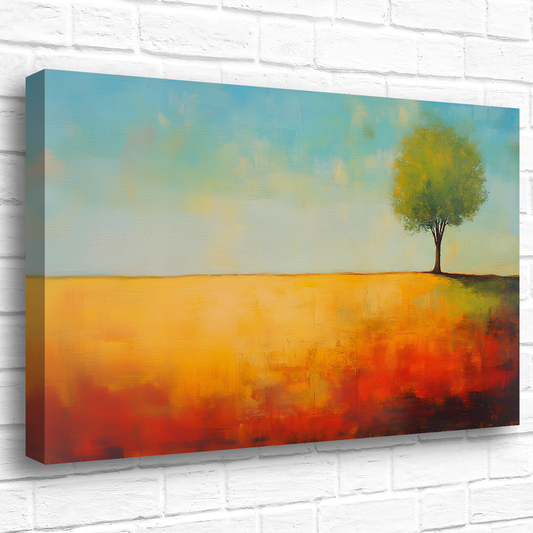 Lone Tree Serenity Deluxe Box Canvas Prints Landscape