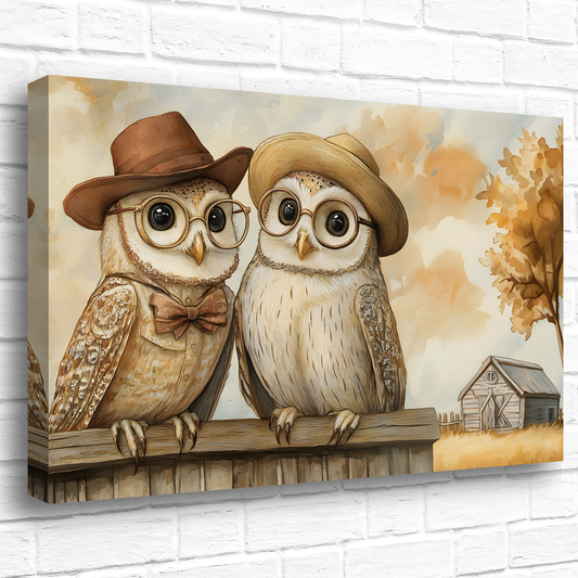 The Perched Professors Deluxe Box Canvas Prints Landscape