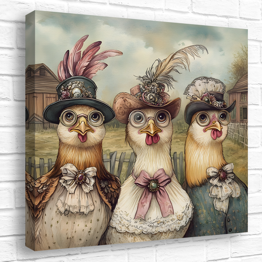 The Barnyard Belles Deluxe Box Canvas Prints Square